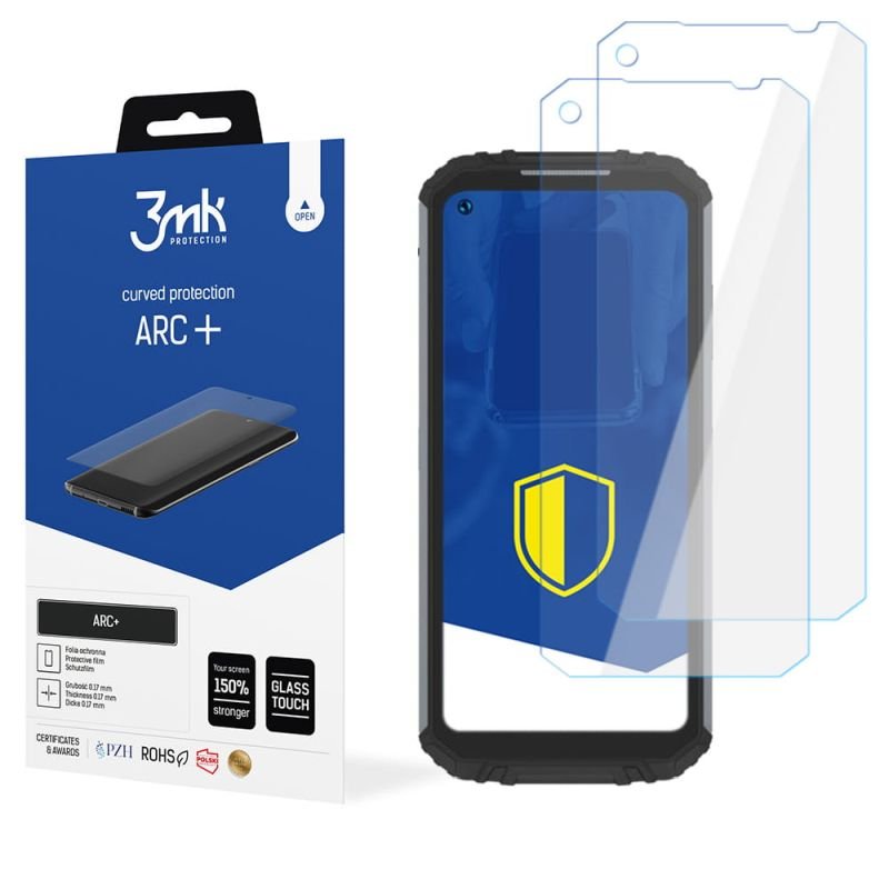 2x Folia na zaokrąglony ekran do do Oukitel WP16 - 3mk ARC+