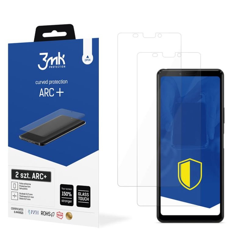 2x Folia na zaokrąglony ekran do do Sony Xperia 10 II - 3mk ARC+
