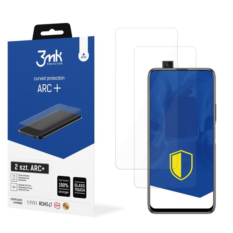 2x Folia na zaokrąglony ekran do do Huawei Enjoy 20 Plus 5G - 3mk ARC+