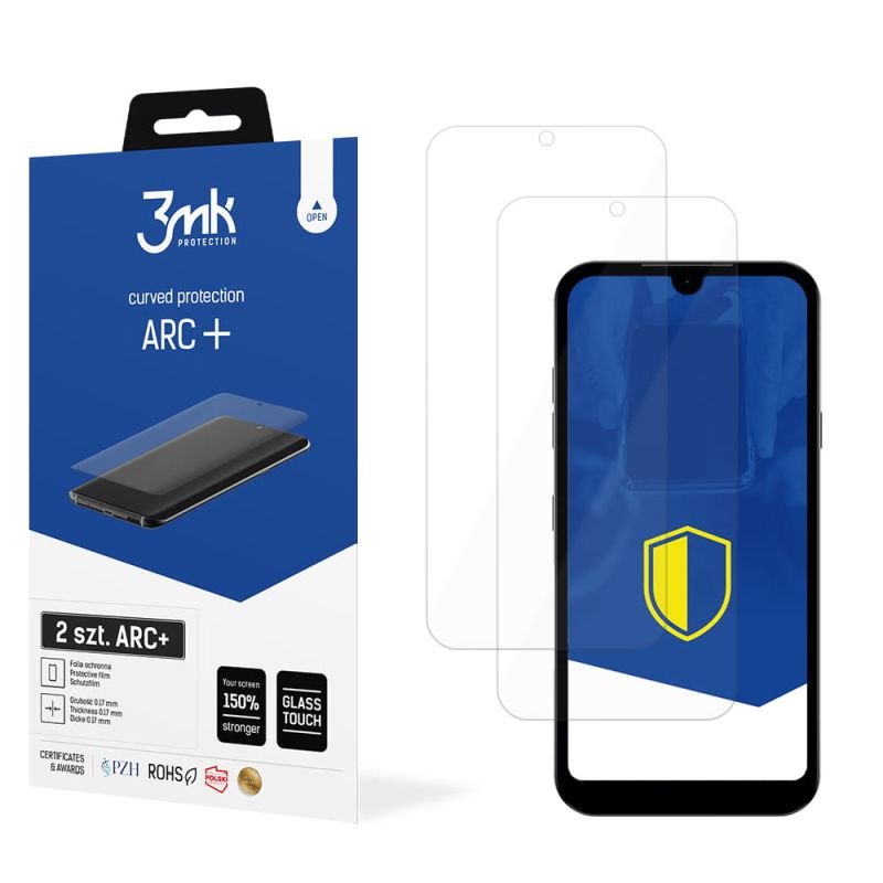 2x Folia na zaokrąglony ekran do do LG G7 Fit - 3mk ARC+