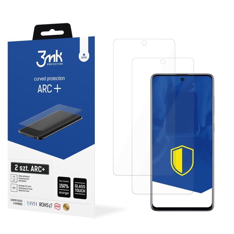2x Folia na zaokrąglony ekran do do Samsung Galaxy A71 5G - 3mk ARC+