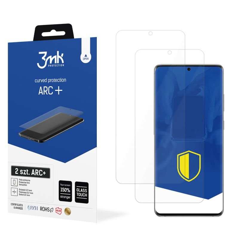 2x Folia na zaokrąglony ekran do do Samsung Galaxy S20 5G - 3mk ARC+
