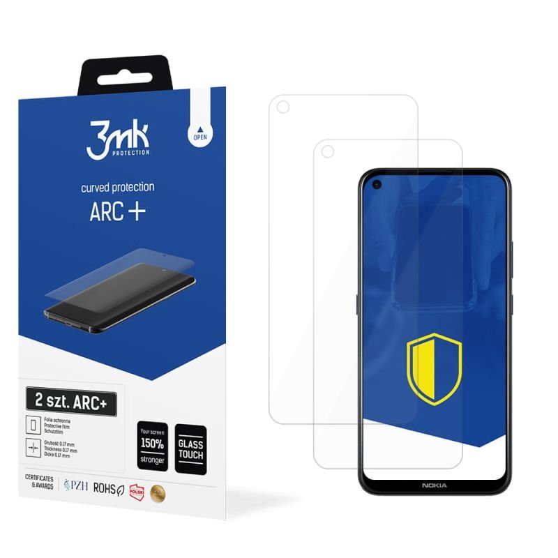 2x Folia na zaokrąglony ekran do do Nokia 5.4 - 3mk ARC+