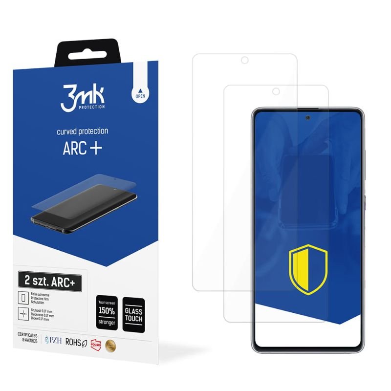 2x Folia na zaokrąglony ekran do do Samsung Galaxy Note 10 Lite - 3mk ARC+