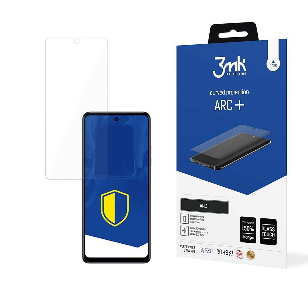 2x Folia na zaokrąglony ekran do Tecno Spark 10 Pro - 3mk ARC+
