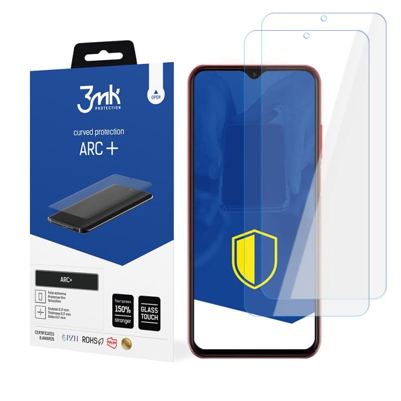2x Folia na zaokrąglony ekran do do Ulefone Note 12P - 3mk ARC+