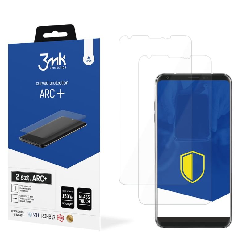 2x Folia na zaokrąglony ekran do do LG Velvet 5G - 3mk ARC+