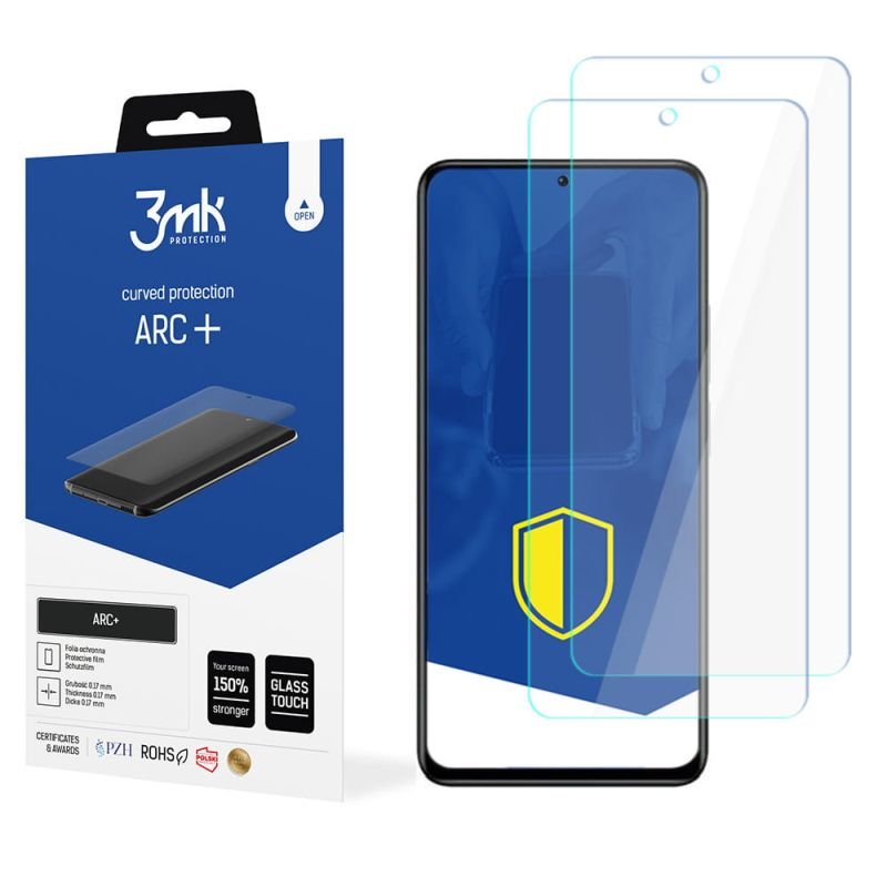 2x Folia na zaokrąglony ekran do do Xiaomi Redmi Note 11 Pro 4G/5G - 3mk ARC+