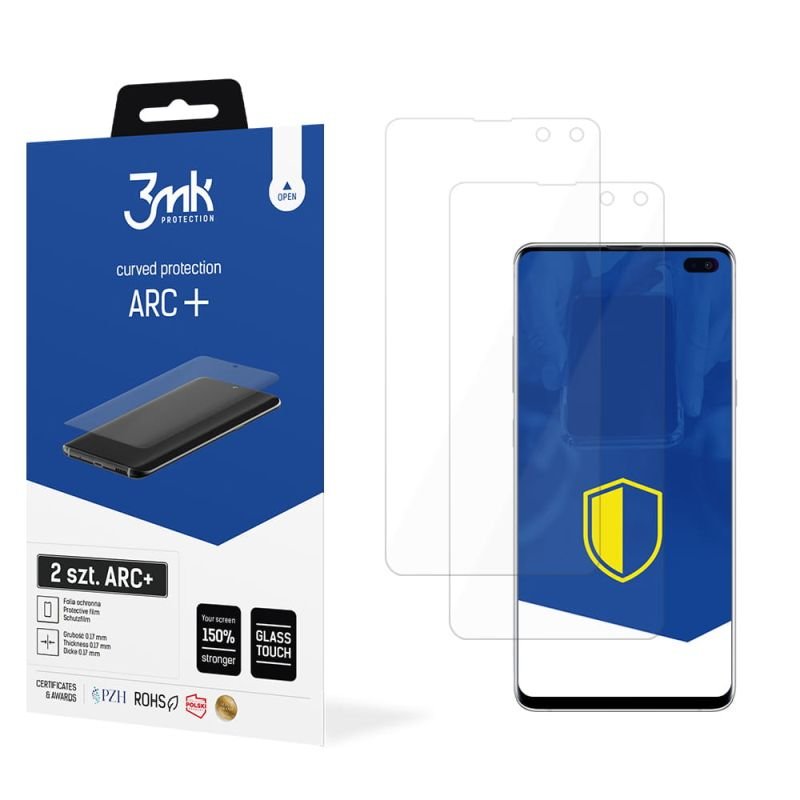 2x Folia na zaokrąglony ekran do do Samsung Galaxy S10 5G - 3mk ARC+