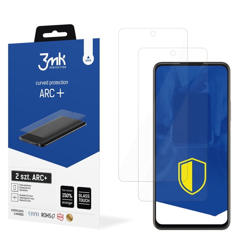 2x Folia na zaokrąglony ekran do do Huawei Enjoy 20 SE - 3mk ARC+