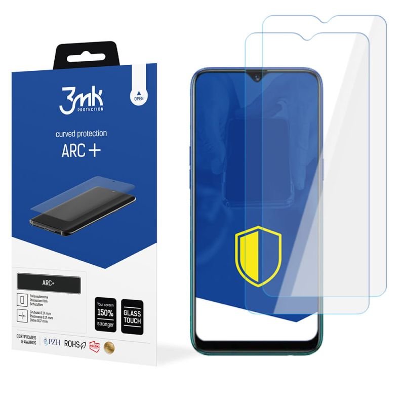 2x Folia na zaokrąglony ekran do do Realme C31 - 3mk ARC+