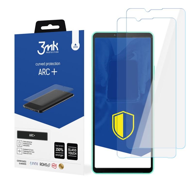 2x Folia na zaokrąglony ekran do do Sony Xperia 10 IV - 3mk ARC+