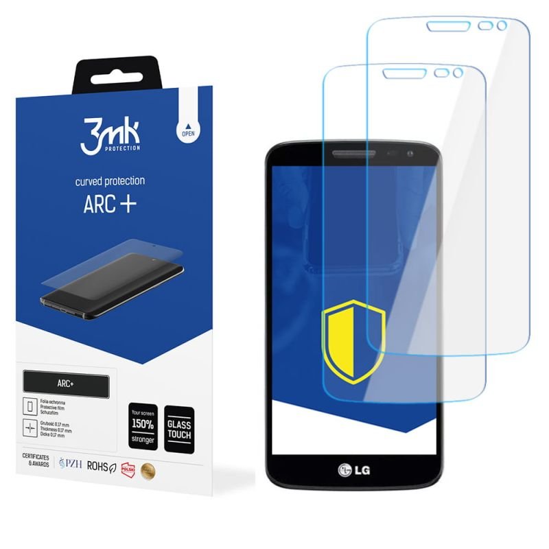 2x Folia na zaokrąglony ekran do do LG G2 Mini D620 - 3mk ARC+