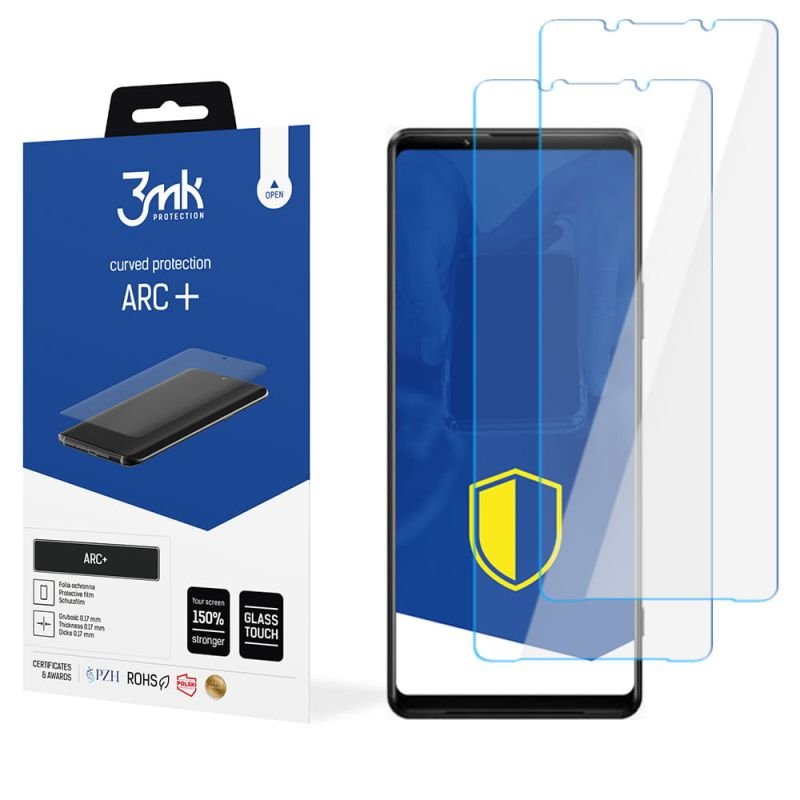 2x Folia na zaokrąglony ekran do do Sony Xperia 1 III 5G - 3mk ARC+