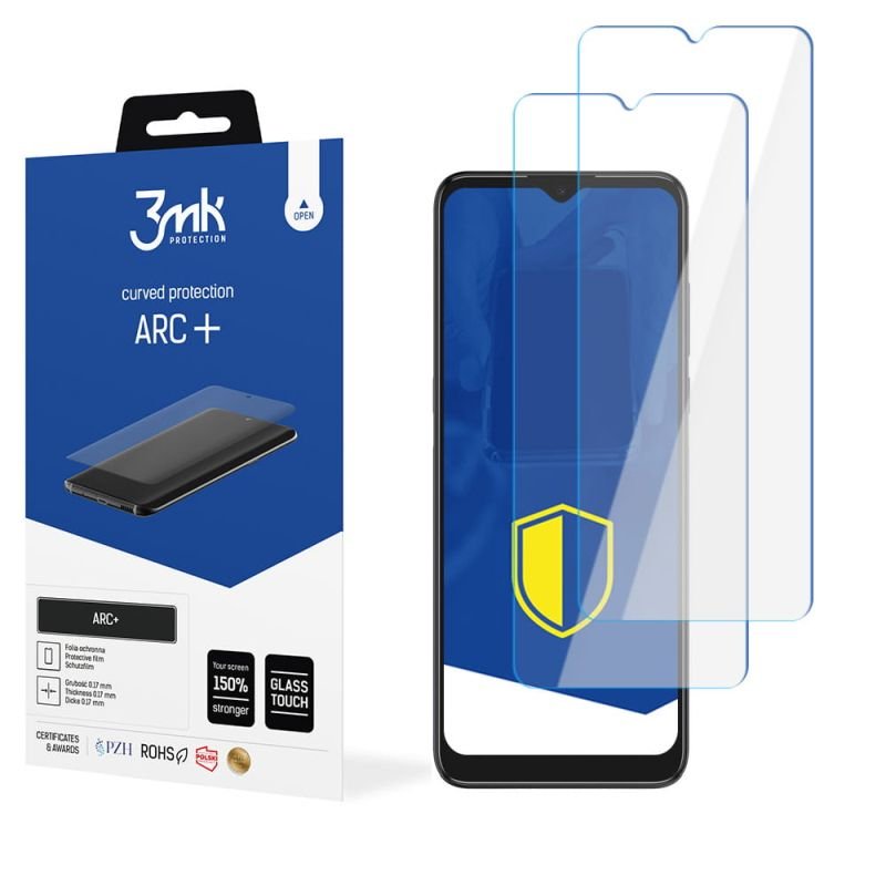 2x Folia na zaokrąglony ekran do do Alcatel 1S 2021 - 3mk ARC+