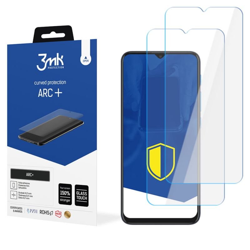 2x Folia na zaokrąglony ekran do do Motorola Moto E7i Power - 3mk ARC+