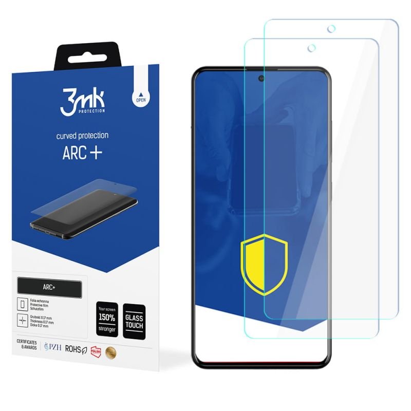 2x Folia na zaokrąglony ekran do do Samsung Galaxy A72 4G - 3mk ARC+