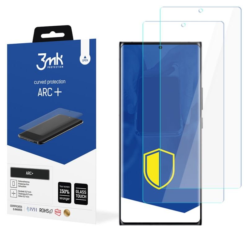 2x Folia na zaokrąglony ekran do do ZTE Nubia Z30 Pro 5G - 3mk ARC+