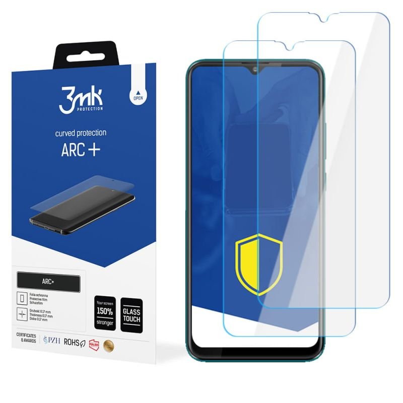 2x Folia na zaokrąglony ekran do do Kruger & Matz Live 9 - 3mk ARC+
