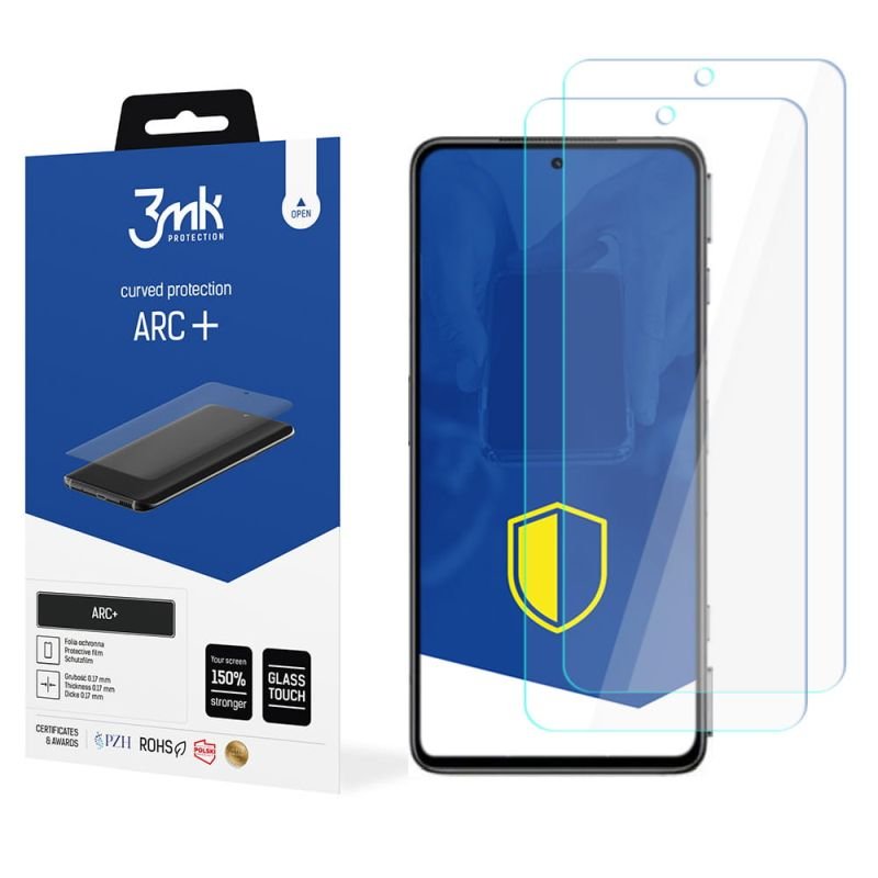 2x Folia na zaokrąglony ekran do do Xiaomi Black Shark 4S/4S Pro - 3mk ARC+