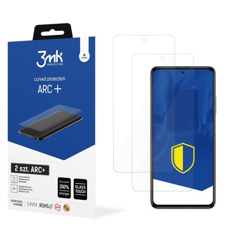 2x Folia na zaokrąglony ekran do do Xiaomi Mi 10/Mi 10 Pro - 3mk ARC+