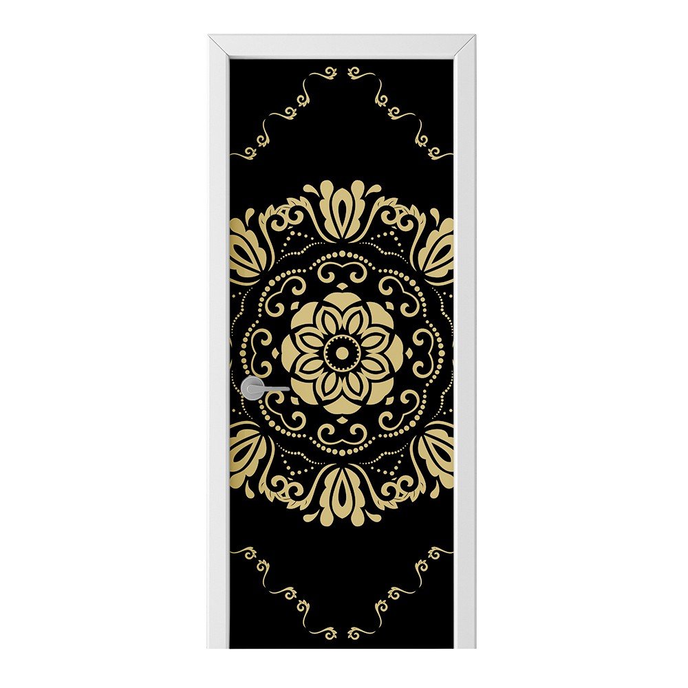 Naklejka na drzwi HOMEPRINT Złoty ornament 95x205 cm
