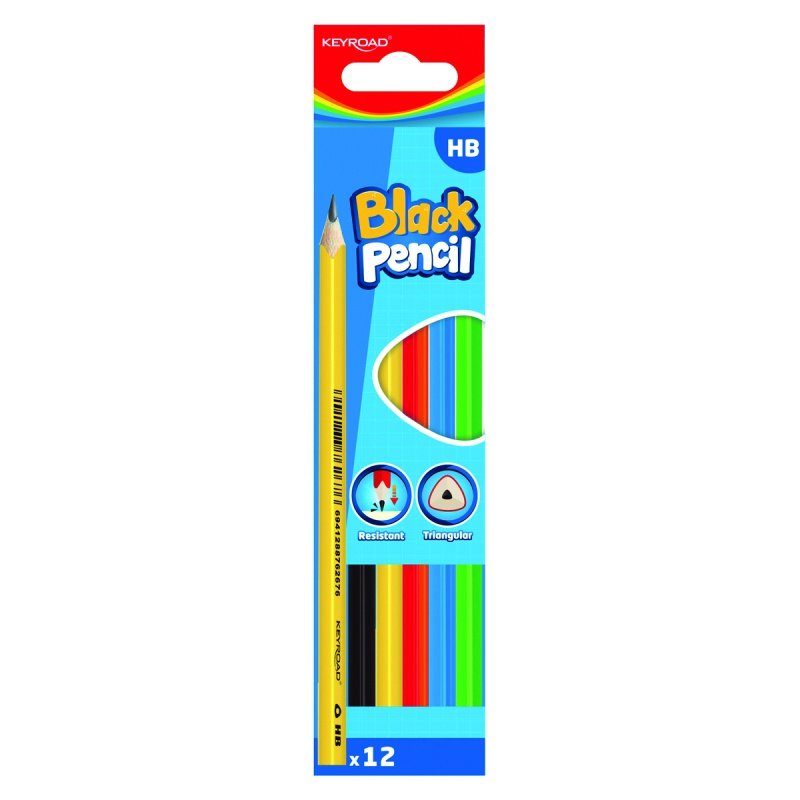 Ołówek bez gumki Keyroad HB 12szt