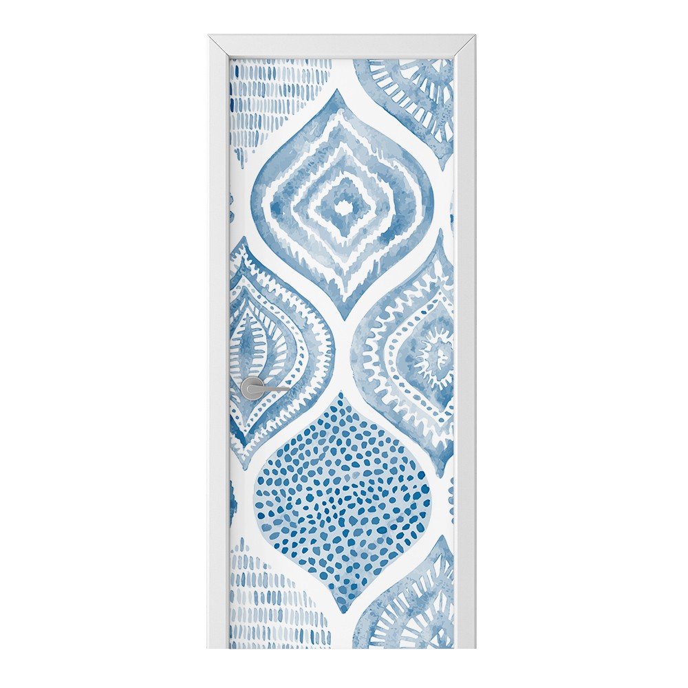 Naklejka na drzwi HOMEPRINT Akwarelowy ornament 85x205 cm