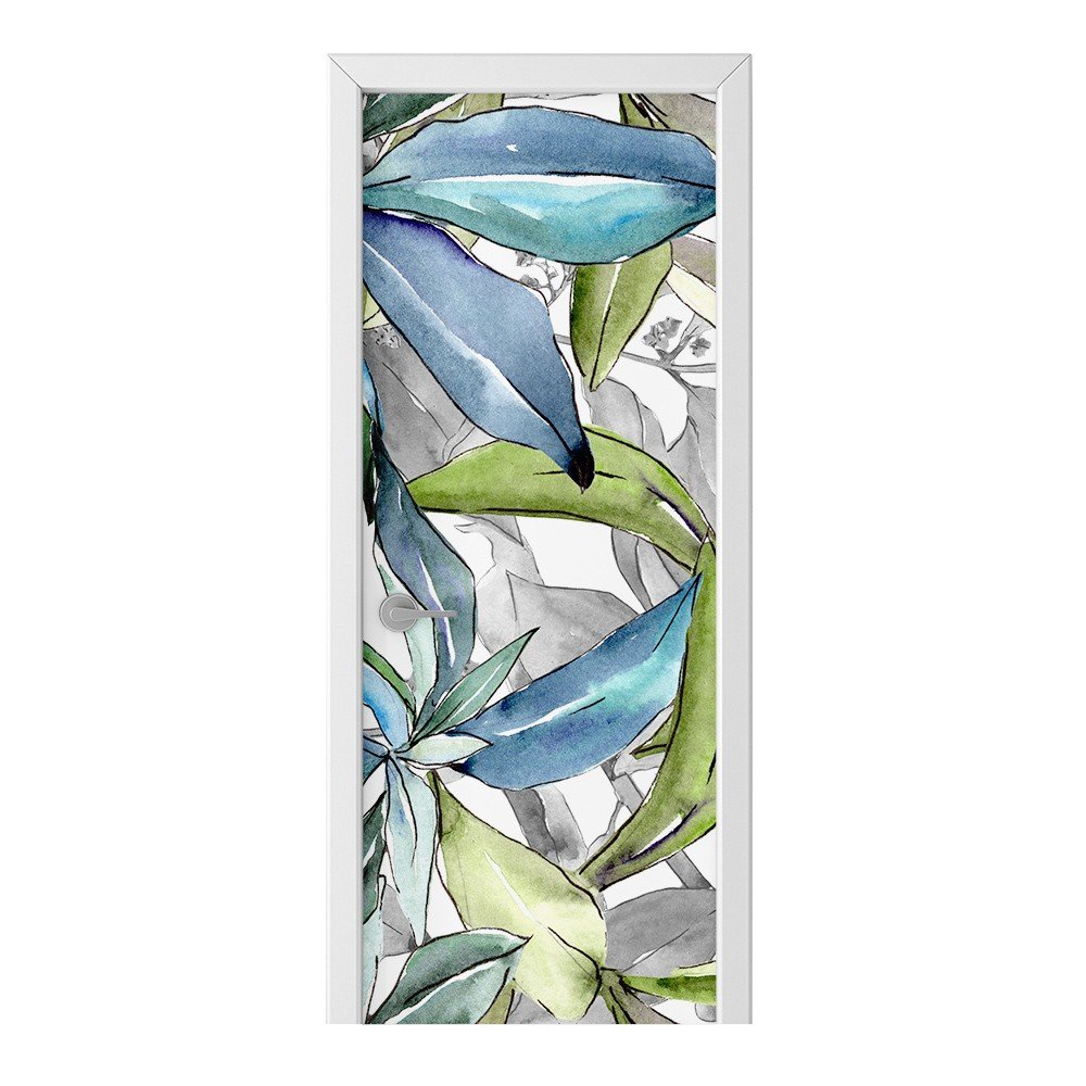 Naklejka na drzwi HOMEPRINT Liście Elaeagnus 95x205 cm