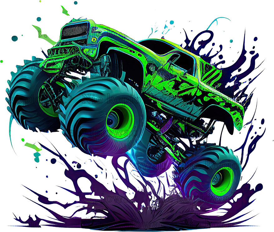Naprasowanka Monster Truck motoryzacja 5