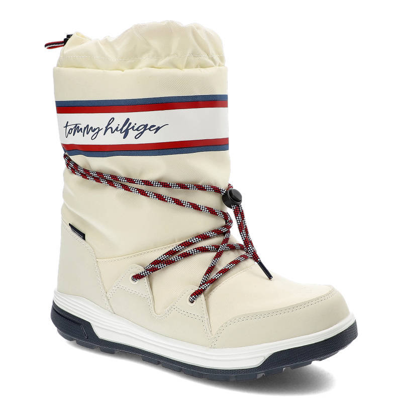 Białe Śniegowce Tommy Hilfiger Damskie Buty