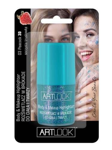 ARTLOOK ROZŚWIETLACZ W BROKACIE PEACOCK CIAŁO