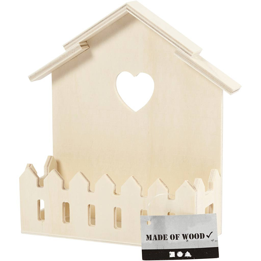 Półka Domek z ogródkiem z drewna