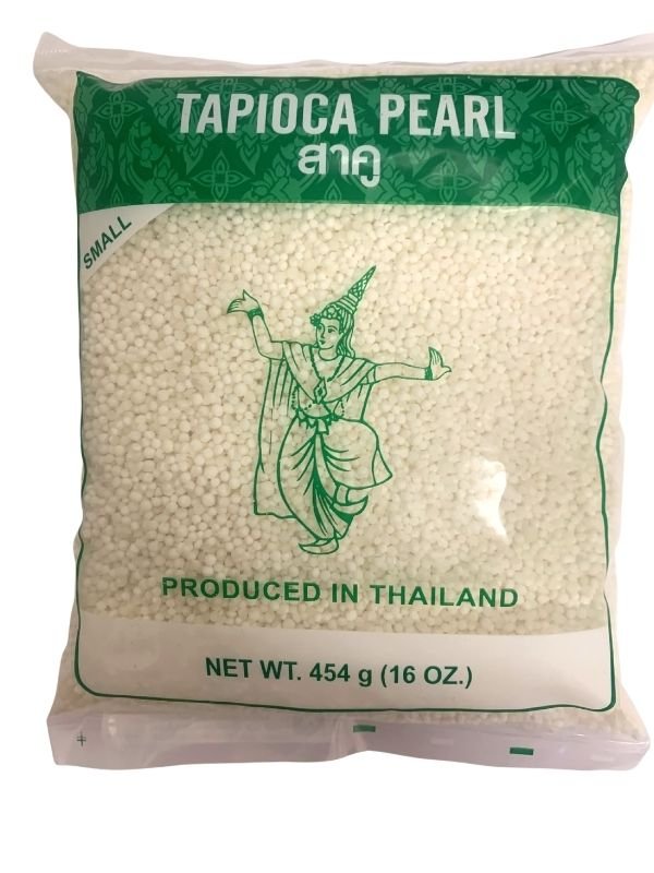 Tapioka Mini Perełki Białe Kulki do Deserów Bubble Tea THAI DANCER 454G
