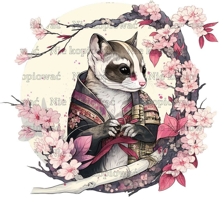 Naprasowanka Łotopałanka ninja japonia sakura 5