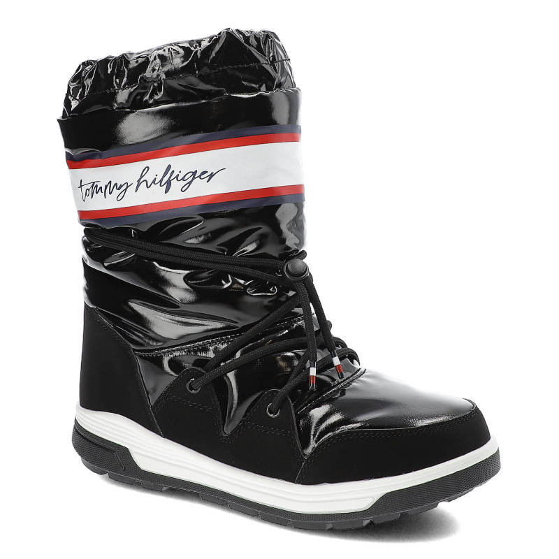 Czarne Śniegowce Tommy Hilfiger Damskie Buty