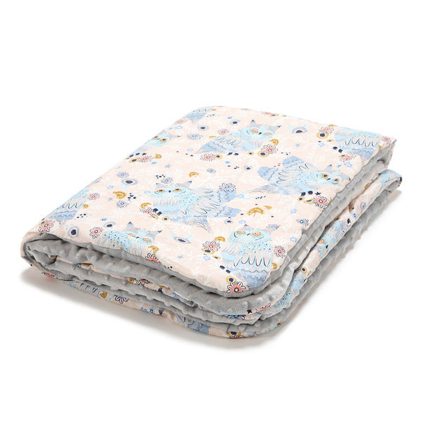 La Millou Kocyk Średniaka ( Sleepy owls - light grey )