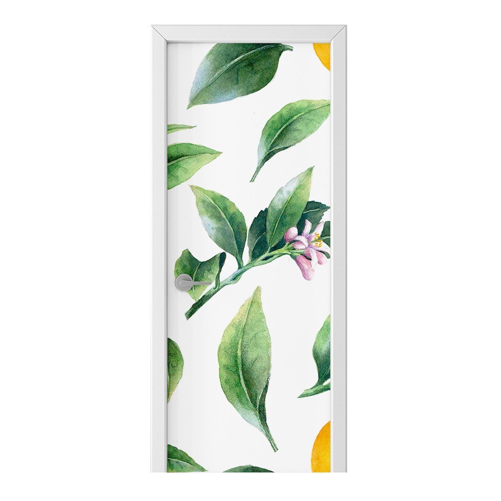 Naklejka na drzwi HOMEPRINT Drzewo cytrynowe 95x205 cm