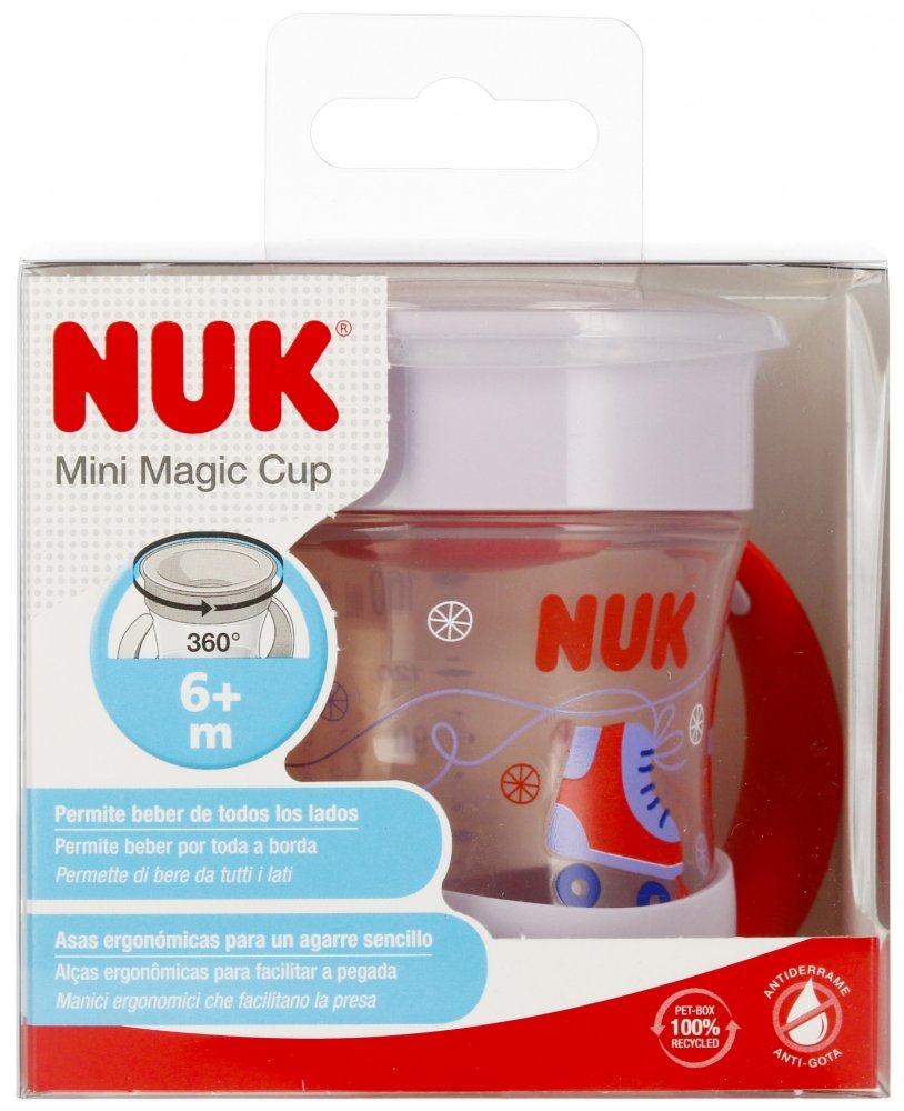 NUK Kubek 160 ml 6m  Mini Magic Cup czerwony