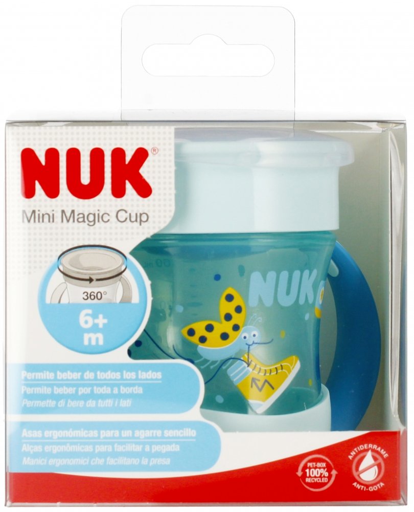 NUK Kubek 160 ml 6m  Mini Magic Cup niebieski