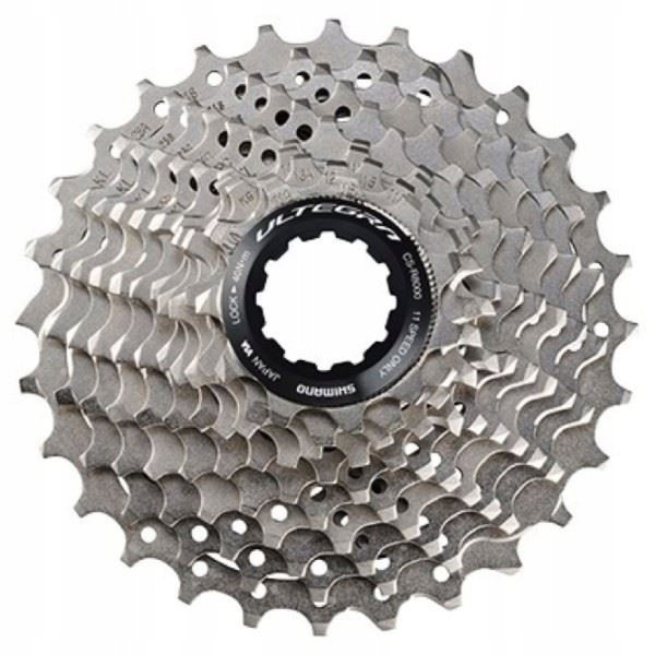 SHIMANO Kaseta Ultegra CS-R8000 srebrny / Ilość biegów: 11 / Stopniowanie: 14-28 ICSR800011428