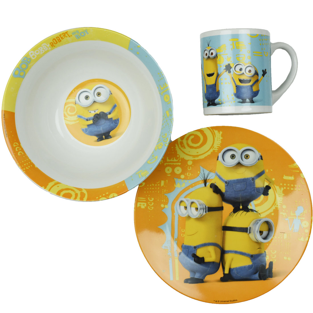 Illumination Entertainment Minions Breakfast Set 13-15230-15-07, dla chłopca, Zestaw naczyń, Wielokolorowy