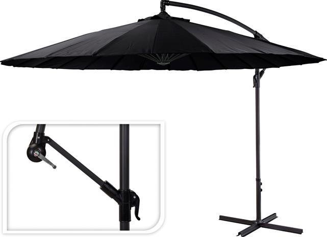 Parasol Ogrodowy Shangai 3M Antracyt