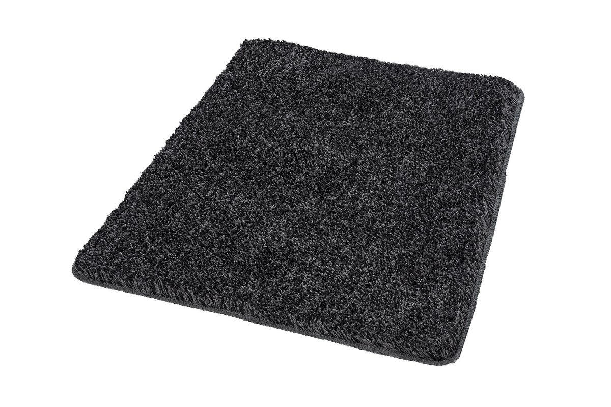 Kleine Wolke 4071905539 dywanik łazienkowy Seattle, poliester, 55 x 65 x 3 cm, łupek 4071905539