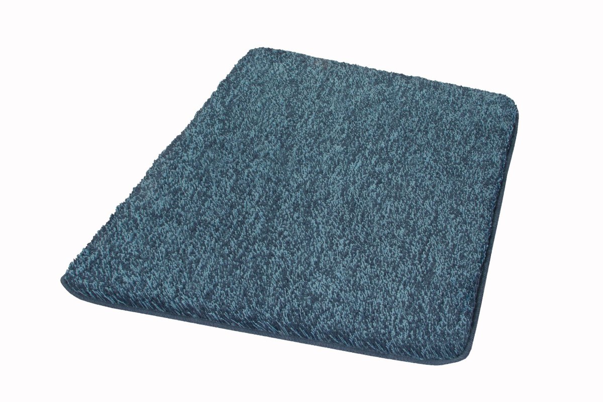 Kleine Wolke 4071754539 dywanik łazienkowy Seattle, poliester, 55 x 65 x 3 cm, IceBlue 4071754539