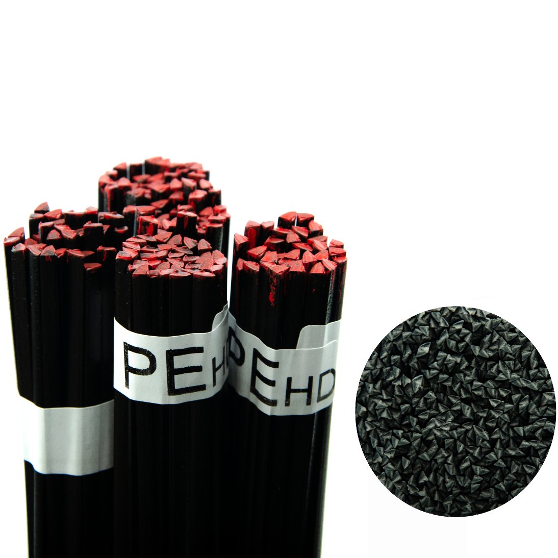 Spoiwo do spawania plastiku PEHD Czarne 100g Trójkąt 3,5mm