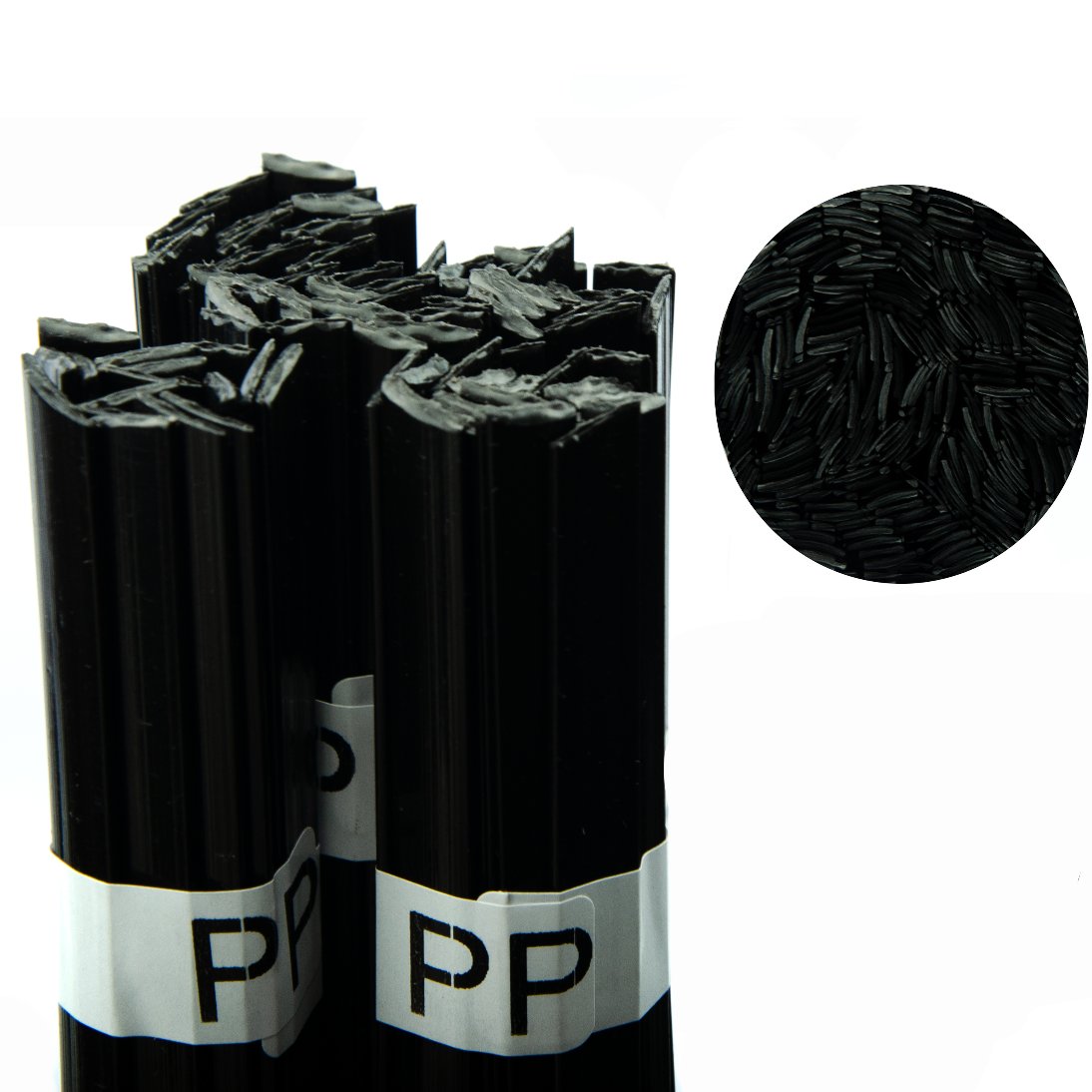 Spoiwo do spawania plastiku PP Czarne 100g Pasek 8mm