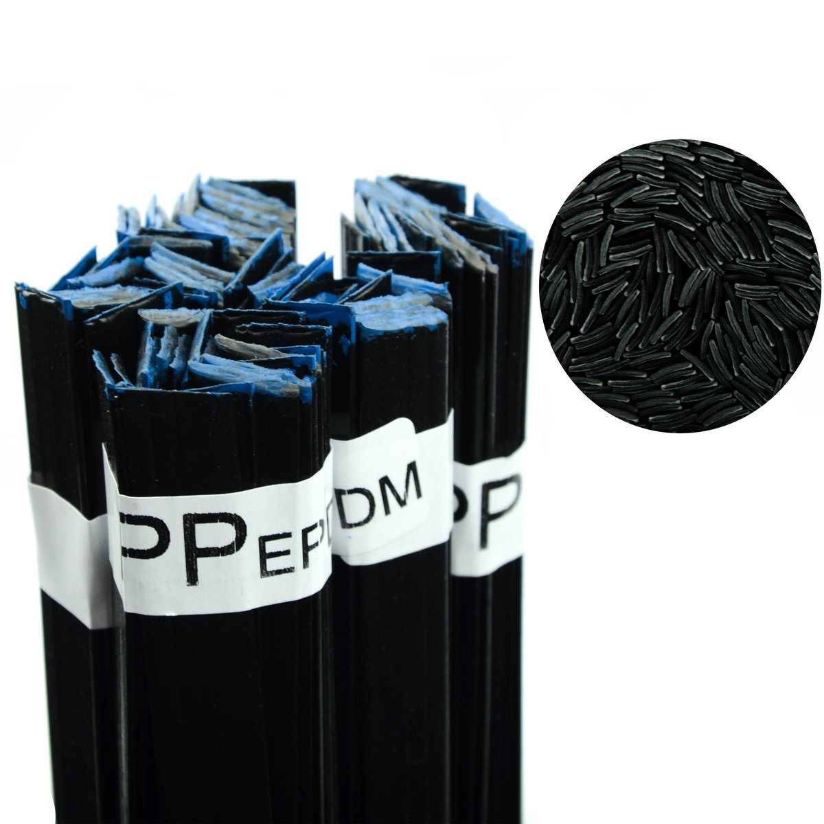 Spoiwo do spawania plastiku PP/EPDM Czarne 100g Pasek 8mm