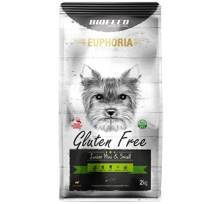 BIOFEED EUPHORIA Karma dla szczeniąt mini i małych ras z Jagnięciną 2kg