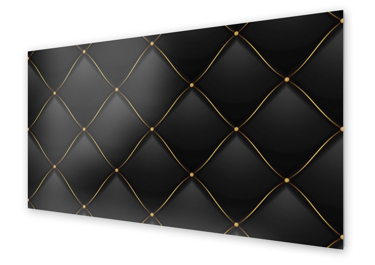 Panel kuchenny HOMEPRINT Pikowana skóra 125x50 cm